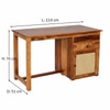 Eye Sheesham Wood  Study Table in Teak Finish