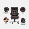 Ettorez Grandeur Ultra Premium Boss Chair In Brown Colour