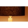 Hillary Black Cotton Shade Floor Lamp