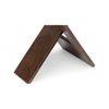 Dayton Sheesham Wood Mid Century Square   Stool in Grey Fabric   Fringes Upholstery