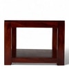 Lisbon Sheesham Wood Contemporary Square Coffee Table In Honey Finish