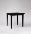 Old Ham Solid Wood Dining Table In Black Finish