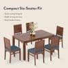 Atlas Solid Wood 6 Seater Dining Table with Atlas Dining chair Set