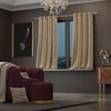 Stoa Paris Velvet Curtains for Window, Premium Dim-Out Curtain for Pack of 2, Date Night - Ivory Elegance