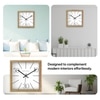 Wooden Wall Clock with 10–30–50 Contemporary Numeric Design