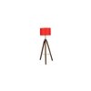 Saber Red Jute Shade Floor Lamp
