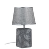 Textured Leaf Table Lamp Grey Nature Inspired