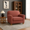 Lamia 1 Seater Sofa In Fabric Pink Color