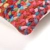 Multicolour Hand Braided Cotton Cushion Cover