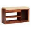 Zenith Solid Wood Shoe Rack in Teak Finish