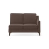 Abbey Sectional Sofa (Colour : Daschund Brown, Cushion : Soft, Seater : Left Aligned 2 Seater + Left Aligned Chaise)