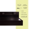Horae Engineered Wood King  Size Bed With Drawer Storage (Melamine Finish)