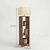 Genevieve Beige Jute Floor Lamp with Beige Jute Base