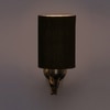 Devansh Metal Electric Wall Light in Antique Gold Colour with Black Shade Count of 1 Light