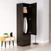 Hexa Red Wooden 1 Door Wardrobe with 2 Drawers and Hanging Space in Flower Wenge Colour