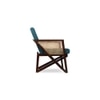 Holden Solid Wood Accent Chair in Green Colour