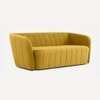 Candler Fabric Sofa (Yellow)