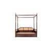 Aminos Solid Wood Non Storage Bed In Walnut Finish