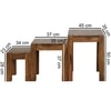 Brandyn Solid Wood Nested Tables - Set of 3