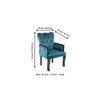 Arista Sheesham Wood Accent  Chair in Turquoise colour