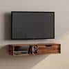 Sawyer Solid Wood Wall Mounted TV Unit in Teak Finish