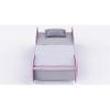 Gum Engineered Wood Open Storage Bed in Grey Colour