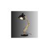 Modern Nordic Wood and Metal Study Lamp With Black Base