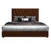 Vincent Engineered Wood Queen Size Non Storage Bed In Honey Oak Finish