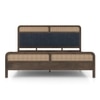Hanoi Solid Wood King Size Bed Without Storage (Danish Walnut Finish, Davos Plus Colour)