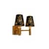 Devansh Metal Electric Wall Light in Gold Colour with Multi Shade Count of 1 Light
