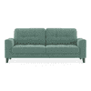 Verona Luxe 3 Seater Fabric Sofa in Dusty Turquoise Velvet Colour