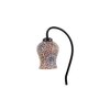 Multicolor Mosaic Glass Curvy Table lamp with Iron Base (EN23)