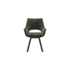 Casey Swivel Dining Chair In Olive And Tan Colour Set Of 2
