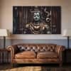 The Castle Decor Shiva Mahadev Wall Art Framed Painting 27x48 Inch
