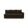 Apollo Compact Sofa (Colour : Chocolate, Cushion : Hard, Seating Capacity : Left Aligned 3 Seater + Left Aligned Chaise + Ottoman)