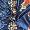 Gio Blue Floral 400 TC Cotton Flat Single Size Bedsheet with 2 Pillow Covers – Threads