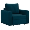 Melano  Pull Out Sofa cum Bed  in T Blue Colour