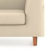 Rubik Essential 3 Seater Fabric Sofa in Pearl Colour