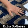Luxe Home Macau Diamond Bath Mat (40x60 cm)- Taupe