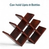 Ikiriya Sheesham Wood Accent Wine Rack in Honey Finish