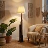 Skyline Beige Jute Floor Lamp with Beige Jute Base