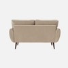 Faro Velvet 2 Seater Sofa in Cream Colour