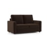 Apollo High Back 2 Seater  Fabric Sofa In Dark Earth Colour
