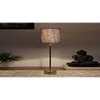 Blue Jute with Metal Gold Table Lamp