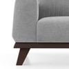 Granada Essential 2 Seater Fabric Sofa In Granite Weave Colour
