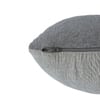 Flora Light Grey  And Vanilla Grey Melange Cushion Cover 18X18 Inches