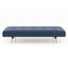 Zehnloch 3 Seater Click Clack Sofa cum Bed In Midnight Indigo Blue Colour
