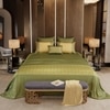 Stoa Paris Super King Bedsheet  Bedsheet, Eternal Glow, Olive Oasis