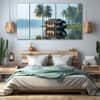 The Castle Decor Kerala Wall Painting Wooden Framed 27x48 Inch (Style 2)