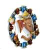 Desert Art Metal Handpainted Laddu Ganesha Wall Hanging 18 x 18 Inch